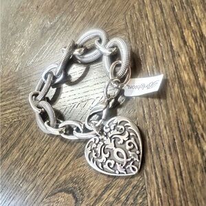 Be My Valentine NWT Brighton Heart Charm Bracelet